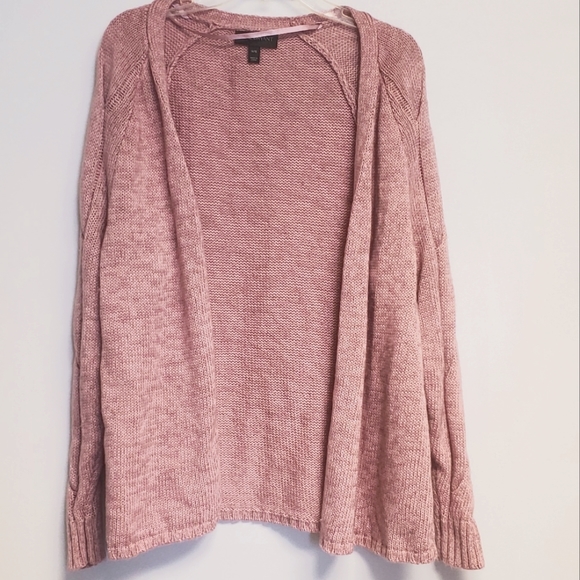 Lane Bryant Sweaters - Lane Bryant Pink Open Knit Cardigan Sweater 14/16